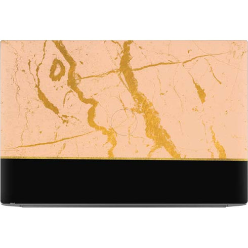Pink Gold and Black Marble Dell XPS Skin