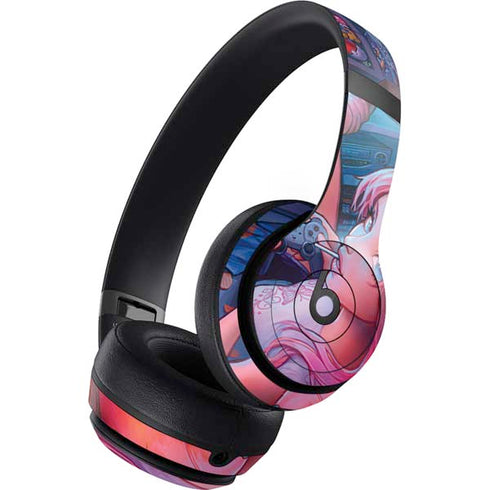 Pink Hair Anime Gamer Girl by Ivy Dolamore Beats Studio Pro Wireless Headphones Skin