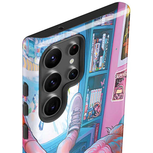 Pink Hair Anime Gamer Girl by Ivy Dolamore Galaxy S23 Ultra Pro Case