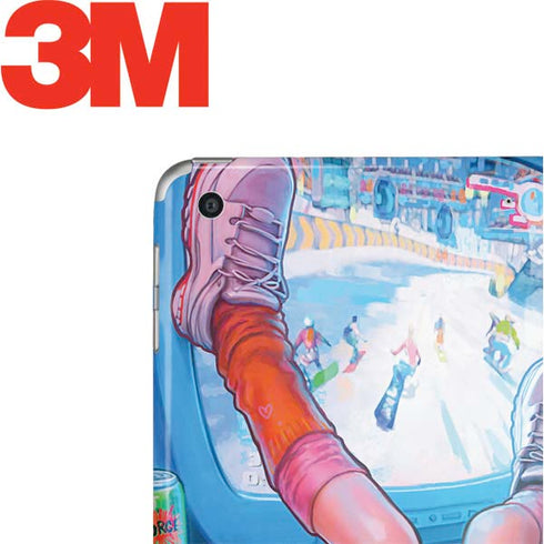 Pink Hair Anime Gamer Girl by Ivy Dolamore Apple iPad Skin