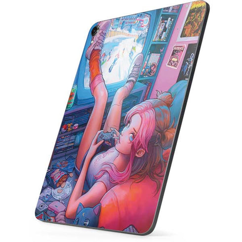 Pink Hair Anime Gamer Girl by Ivy Dolamore Apple iPad Pro Skin