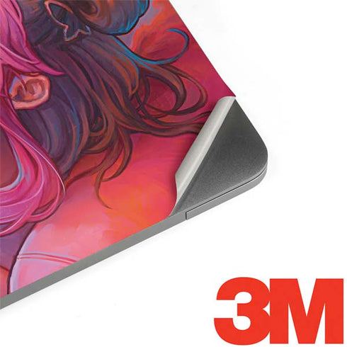 Pink Hair Anime Gamer Girl by Ivy Dolamore MacBook Skins