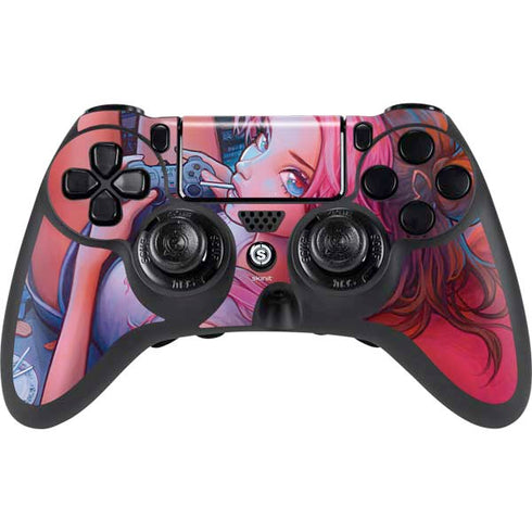 Pink Hair Anime Gamer Girl by Ivy Dolamore PlayStation PS4 Skins
