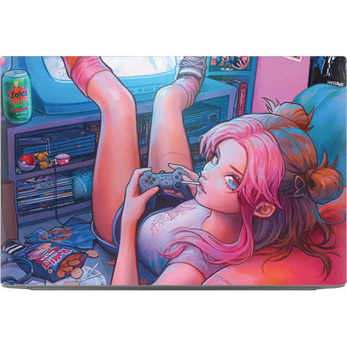 Pink Hair Anime Gamer Girl by Ivy Dolamore Dell XPS Skin