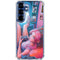 Pink Hair Anime Gamer Girl by Ivy Dolamore Galaxy S25 FE Clear Case