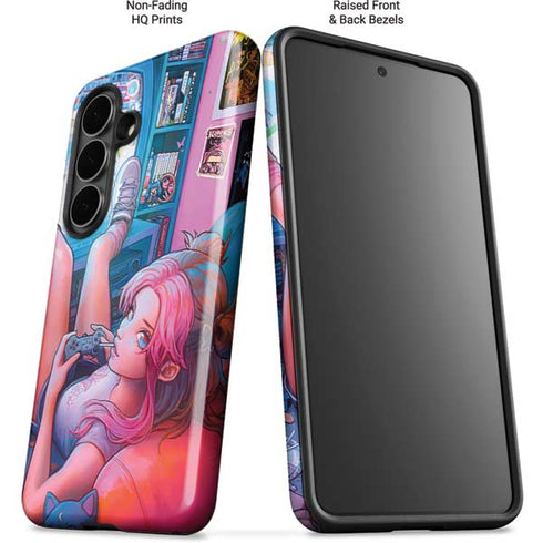 Pink Hair Anime Gamer Girl by Ivy Dolamore Galaxy S26 Impact Case