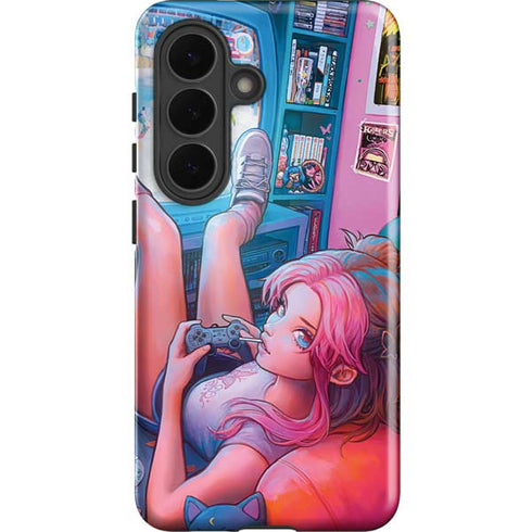 Pink Hair Anime Gamer Girl by Ivy Dolamore Galaxy S26 Plus Impact Case