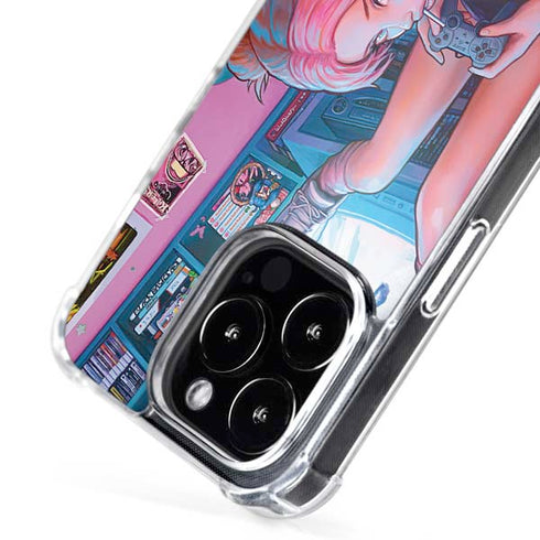 Pink Hair Anime Gamer Girl by Ivy Dolamore iPhone 16 Pro Max MagSafe Case