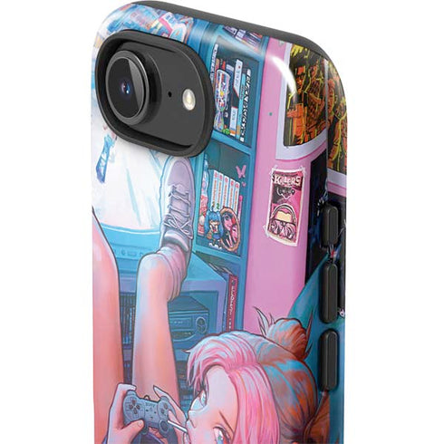 Pink Hair Anime Gamer Girl by Ivy Dolamore iPhone 16e Impact Case