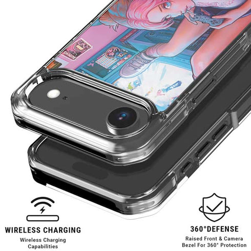Pink Hair Anime Gamer Girl by Ivy Dolamore iPhone 17 Air MagSafe Case