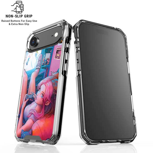 Pink Hair Anime Gamer Girl by Ivy Dolamore iPhone 17 Air MagSafe Case