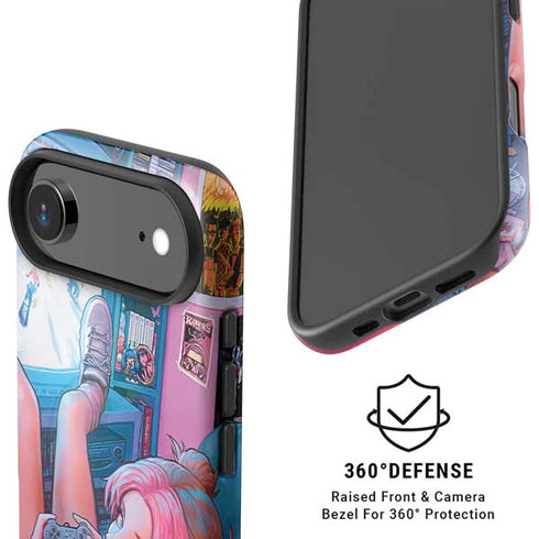 Pink Hair Anime Gamer Girl by Ivy Dolamore iPhone 17 Air Magsafe Impact Case