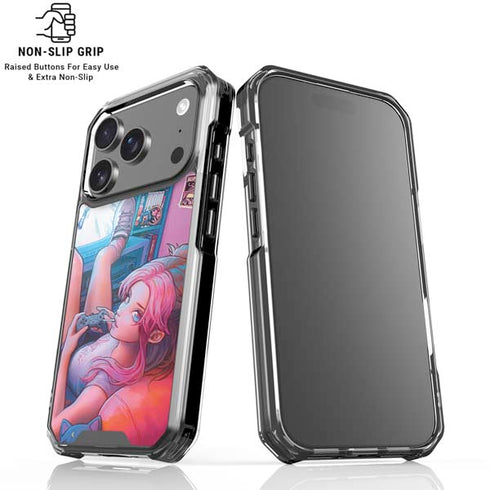 Pink Hair Anime Gamer Girl by Ivy Dolamore iPhone 17 Pro MagSafe Case