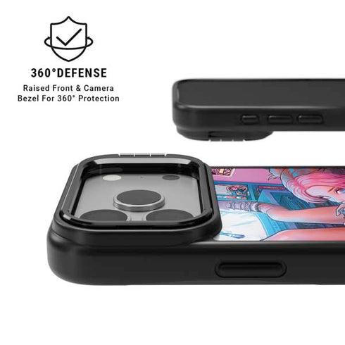 Pink Hair Anime Gamer Girl by Ivy Dolamore iPhone 17 Pro Max Kickstand Case