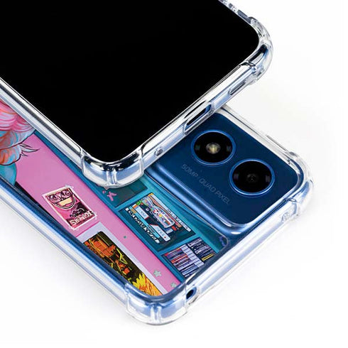 Pink Hair Anime Gamer Girl by Ivy Dolamore Moto G 5G (2024) Clear Case