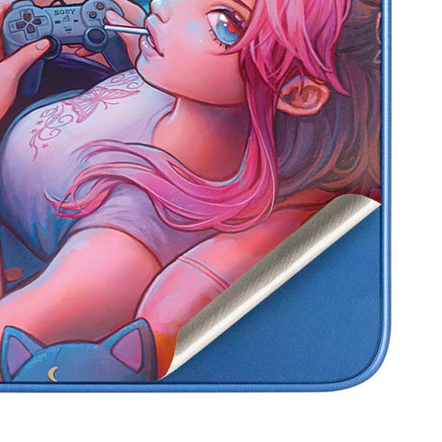 Pink Hair Anime Gamer Girl by Ivy Dolamore Moto G Play 4G (2024) Skin