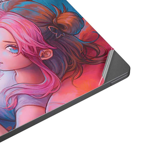 Pink Hair Anime Gamer Girl by Ivy Dolamore Surface Laptop 7 15in Skin