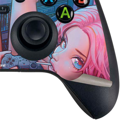 Pink Hair Anime Gamer Girl by Ivy Dolamore Xbox Series X Bundle Skin