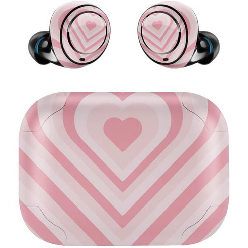Pink Heart Pattern Amazon Echo Buds Skin