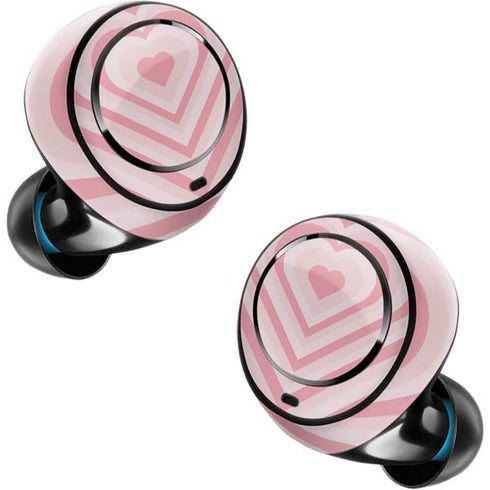 Pink Heart Pattern Amazon Echo Buds Skin