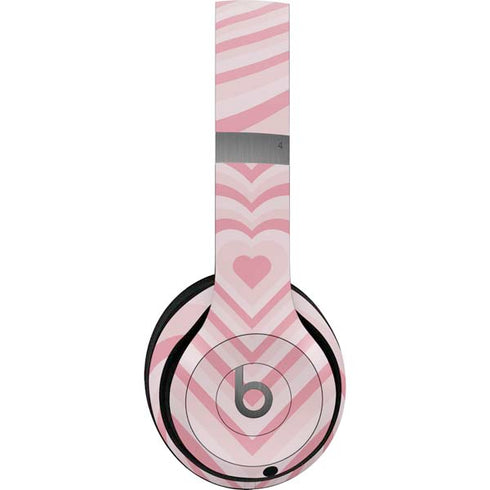 Pink Heart Pattern Beats Solo 4 Wireless Headphones Skin