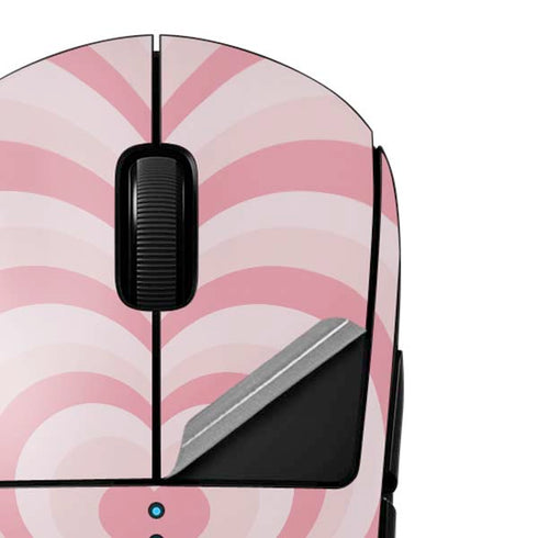 Pink Heart Pattern G Pro Wireless Gaming Mouse Skin