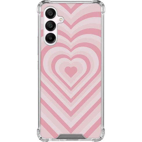 Pink Heart Pattern Galaxy A16 5G Clear Case