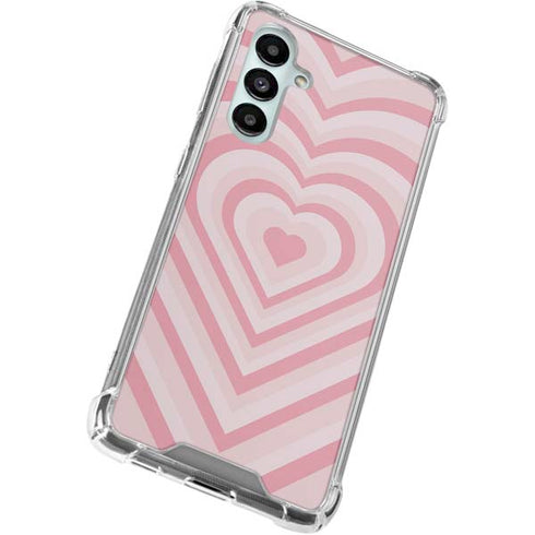 Pink Heart Pattern Galaxy A16 5G Clear Case
