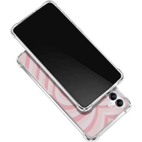 Pink Heart Pattern Galaxy A16 5G Clear Case