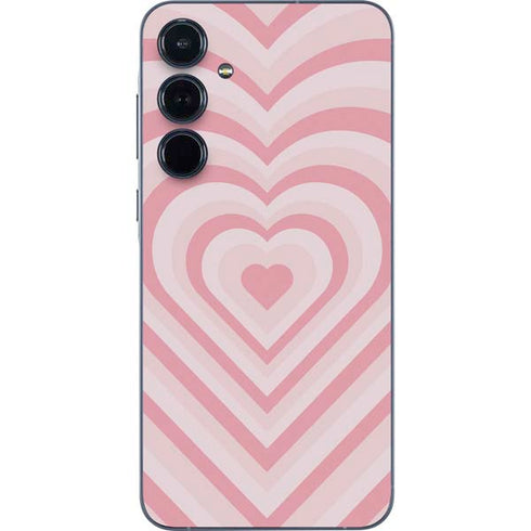 Pink Heart Pattern Galaxy A35 5G Skin