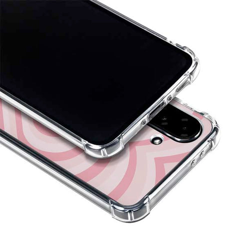 Pink Heart Pattern Galaxy A36 5G Clear Case