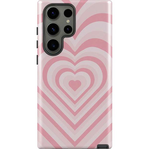 Pink Heart Pattern Galaxy S23 Ultra Pro Case