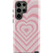 Pink Heart Pattern Galaxy S23 Ultra Pro Case