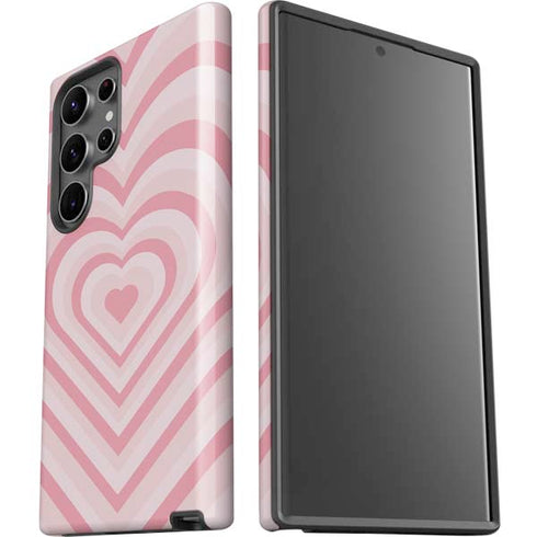 Pink Heart Pattern Galaxy S23 Ultra Pro Case