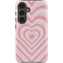 Pink Heart Pattern Galaxy S25 Impact Case