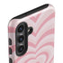 Pink Heart Pattern Galaxy S25 Impact Case