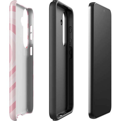 Pink Heart Pattern Galaxy S25 Impact Case