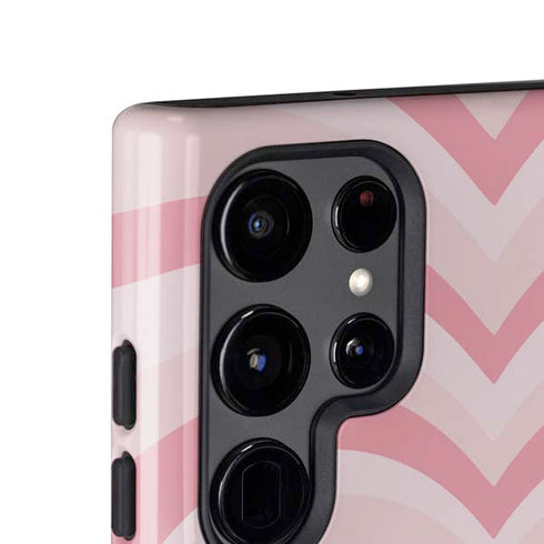 Pink Heart Pattern Galaxy S25 Ultra Impact Case