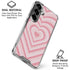 Pink Heart Pattern Galaxy S26 Clear Case