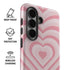 Pink Heart Pattern Galaxy S26 Impact Case