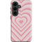 Pink Heart Pattern Galaxy S26 Plus Impact Case