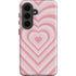 Pink Heart Pattern Galaxy S26 Plus Impact Case