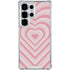 Pink Heart Pattern Galaxy S26 Ultra Clear Case