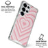 Pink Heart Pattern Galaxy S26 Ultra Clear Case