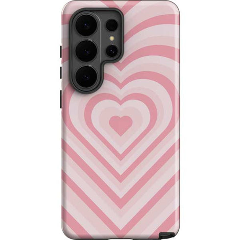 Pink Heart Pattern Galaxy S26 Ultra Impact Case