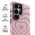Pink Heart Pattern Galaxy S26 Ultra Impact Case