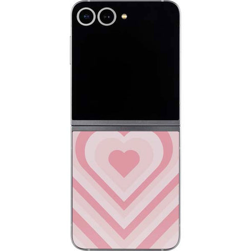 Pink Heart Pattern Galaxy Z Flip6 Skin