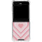 Pink Heart Pattern Galaxy Z Flip6 Clear Case