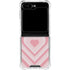 Pink Heart Pattern Galaxy Z Flip6 Clear Case