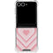 Pink Heart Pattern Galaxy Z Flip7 Clear Case